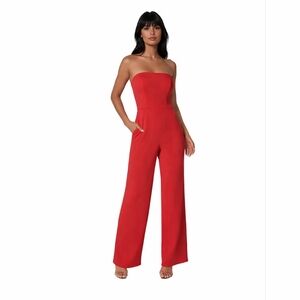 Crystal Sky Red Women's Jumpsuit Size XS